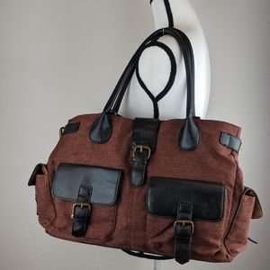 Urban Outfitters Cooperative Linen Weekender Bag